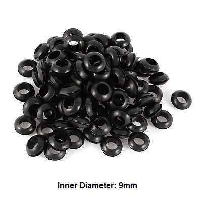 10 Pcs 9 MM Rubber Cable Grommet