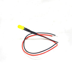 12-18V 8MM Yellow LED Indicator Light with Cable(Pack of 5)