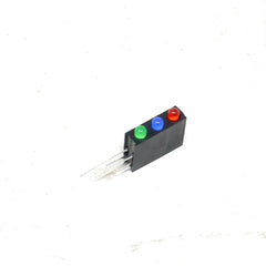 3MM Three Hole Lamp Holder with (Red+Blue+Green) color Light (Pack Of 10)