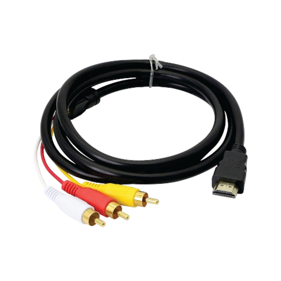 1.5m HDMI-Male to 3 RCA Video Audio AV Cable Connector For HDTV 1080P