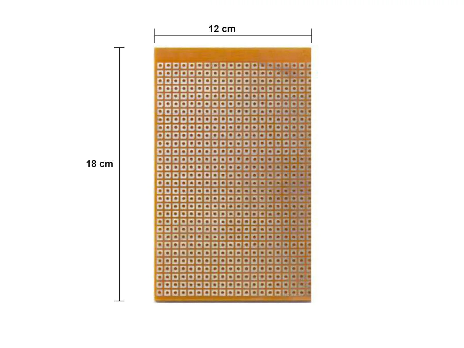 12 x 18 cm Universal PCB Prototype Board Single-Sided 2.54mm Hole Pitch