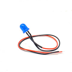 12-18V 5MM Blue LED Indicator Light with Cable (Pack of 5)