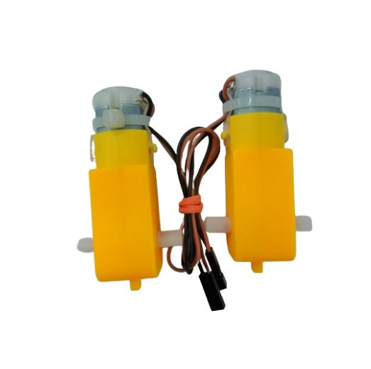 Pair 60-200RPM 3-12V DC BO Motor with 2.54MM Female connectors