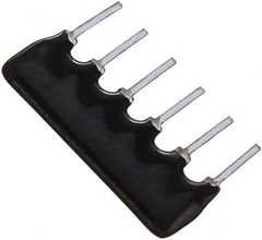 1 Kilo Ohm 1/8W Resistance Network Array 6 Pin (Pack of 2)